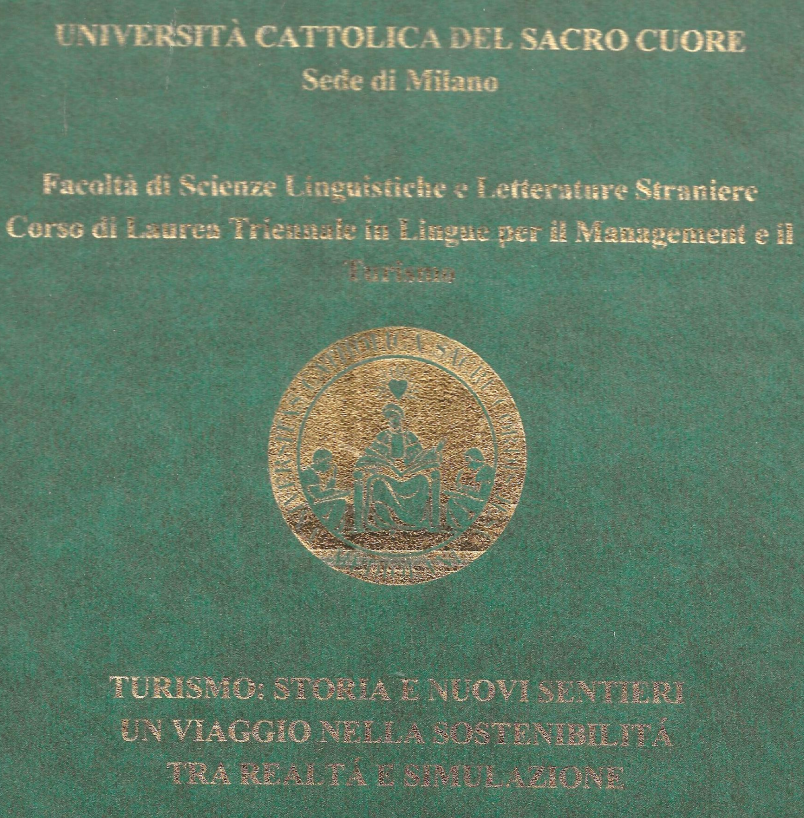 Umschlag der Dissertation mit dem Titel Tourismus: Geschichte und neue Wege, eine Reise in die Nachhaltigkeit zwischen Realität und Simulation